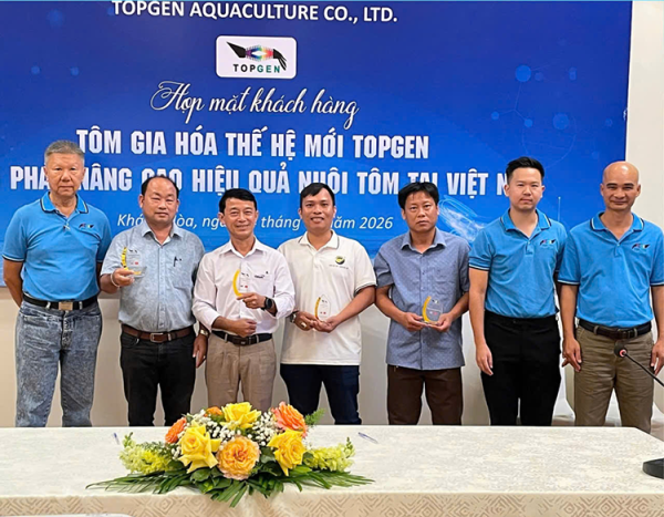 Tôm sú gia hóa thế hệ mới Topgen góp phần nâng cao hiệu quả nuôi tôm tại Việt Nam