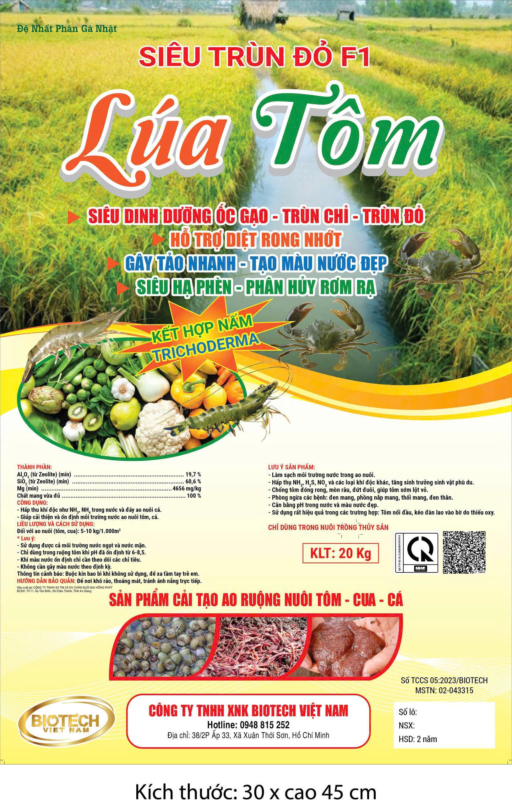 SIÊU TRÙN ĐỎ F1 - LÚA TÔM